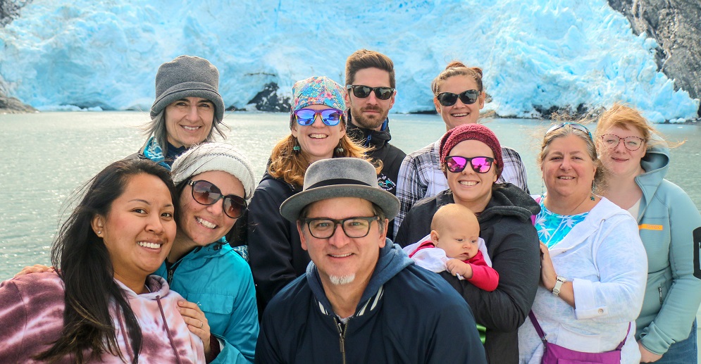 Anchorage Concerts Staff on a glacier cruise