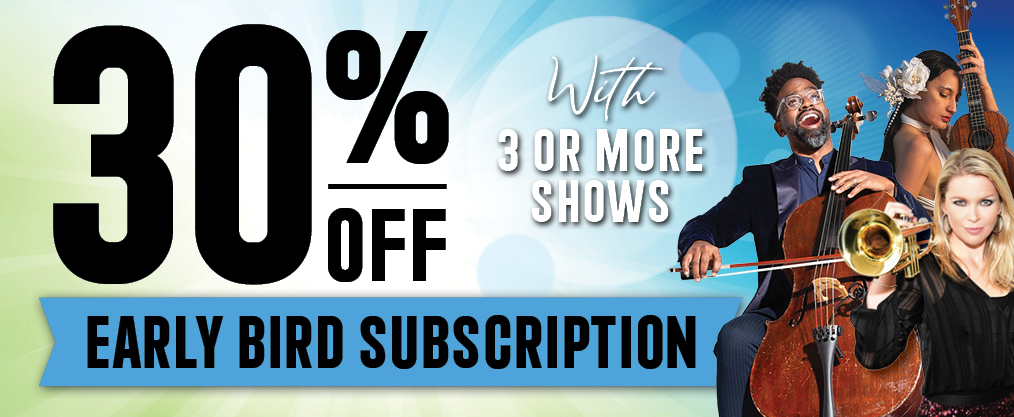 Your winter just got better 30% off three or more shows text