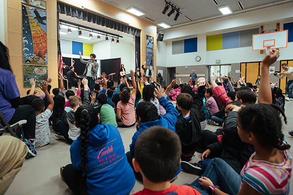 Sammy Miller and The Congregation performs at Mtn View Elementary